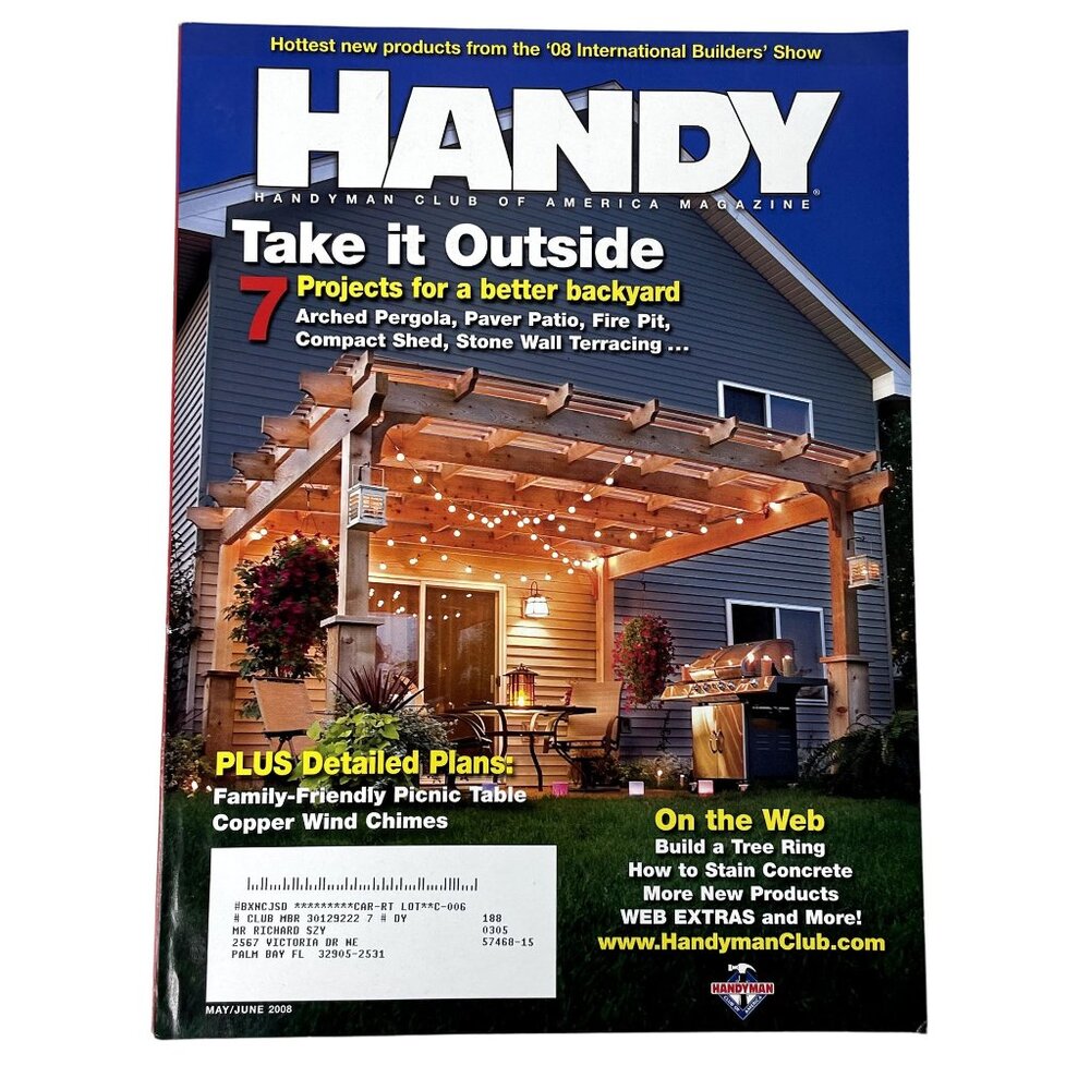 Handyman Woodworking Magazine Vol 16 Issue 88 No 3 May Jun 2008 Backyard Project